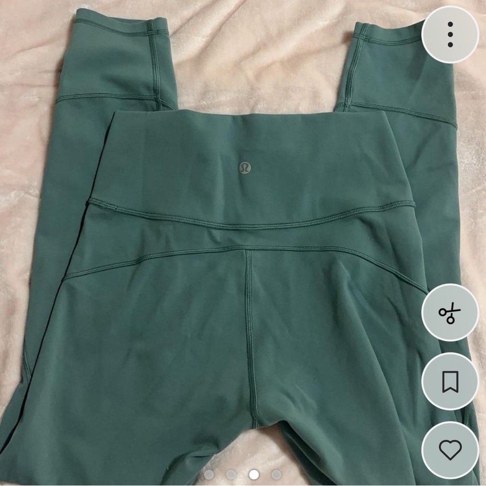 Lululemon Athletica Deep Green Leggings - Picture 3 of 4